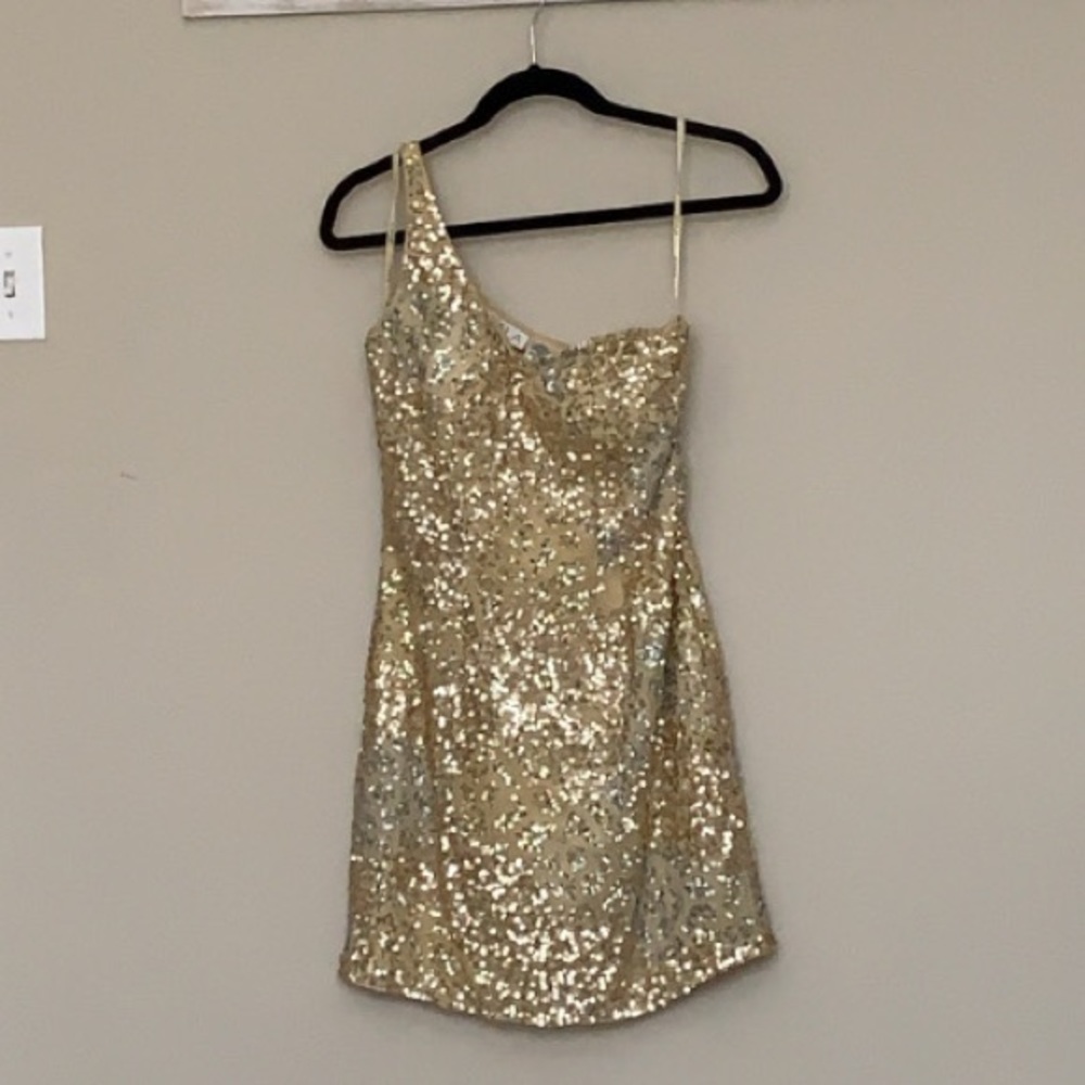 Scala gold sequin dress